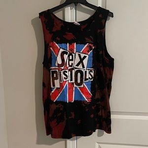 Acid wash Sex Pistols tank top